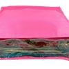 5 inch Height Non Woven Saree Cover Pink