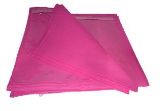 Non Woven Single Saree Cover Pink (Pack Of 12Pc) (Code: S001)