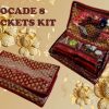 Addyz Brocade 8 pockets Jwellery Kit (Code : T044 )