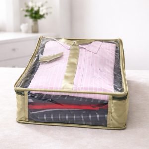 Satin Shirt Cover Top Transparent - Olive Green (Code: G023)