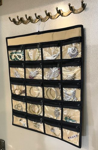 Addyz Non Woven 20 Pockets Hanging Jewellery Organizer