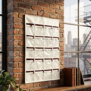 Addyz Non Woven 20 Pockets Hanging Jewellery Organizer (H022)